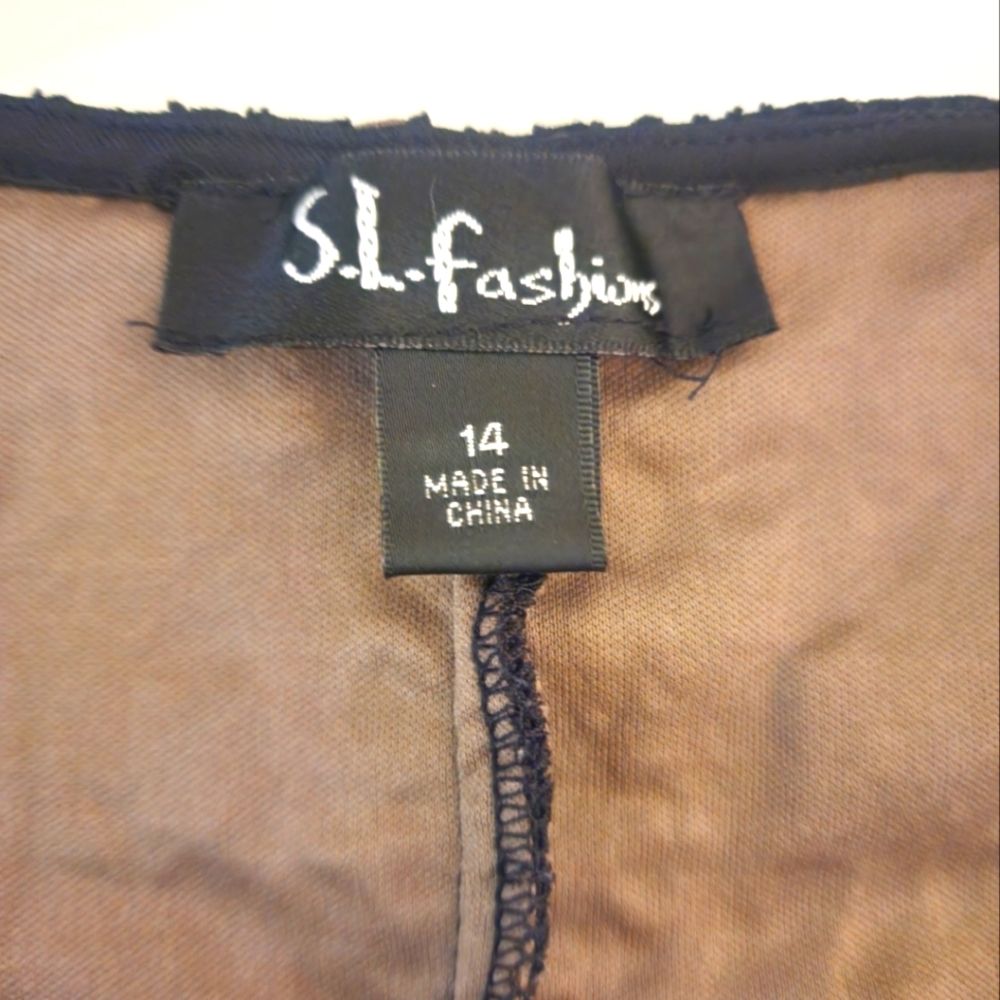 S.L. Fashions Women's Lace Accented Sleeveless Dress 👗 - Picture 10 of 11